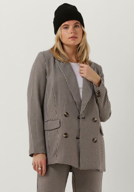 COLOURFUL REBEL Blazer RIKKI JACQUARD DOGTOOTH BOYFRIEND BLAZER en marron - large
