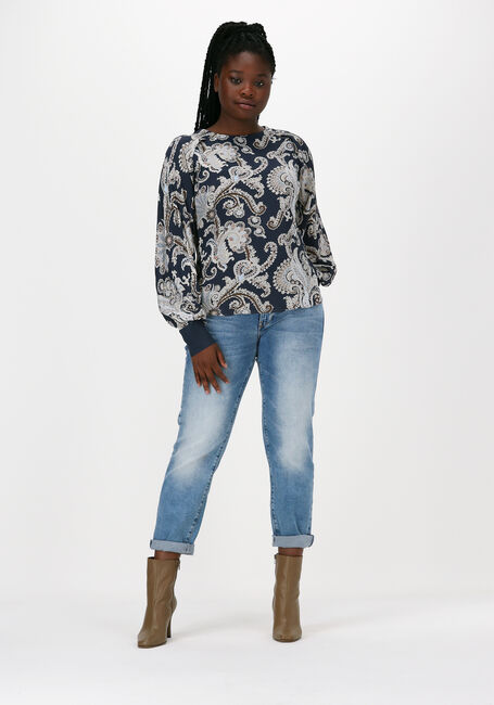 MOS MOSH URIKA PERSIA LS BLOUSE Blouses en bleu - large