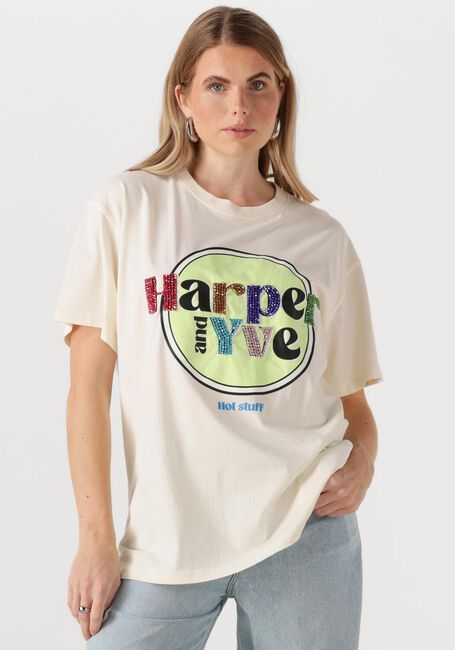HARPER & YVE T-shirt HOTSTUFF-SS en blanc - large