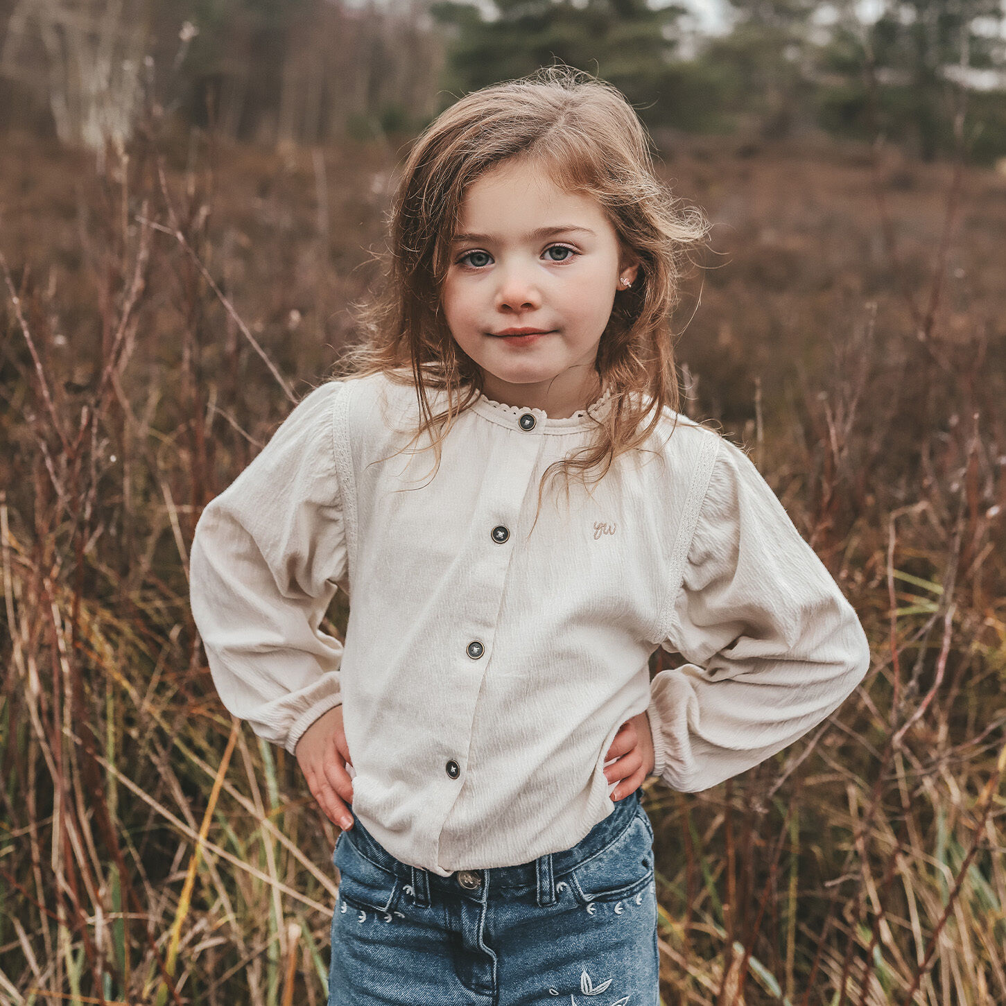 YOUR WISHES WAVY CLIFF BLOUSE Blouses &Eacute;cru - large