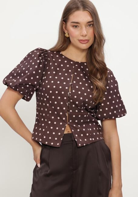 Bruine NEO NOIR  ANELA DOT BLOUSE - large