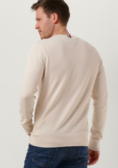 TOMMY HILFIGER Pull CROSS STRUCTURE CREW NECK Blanc - large