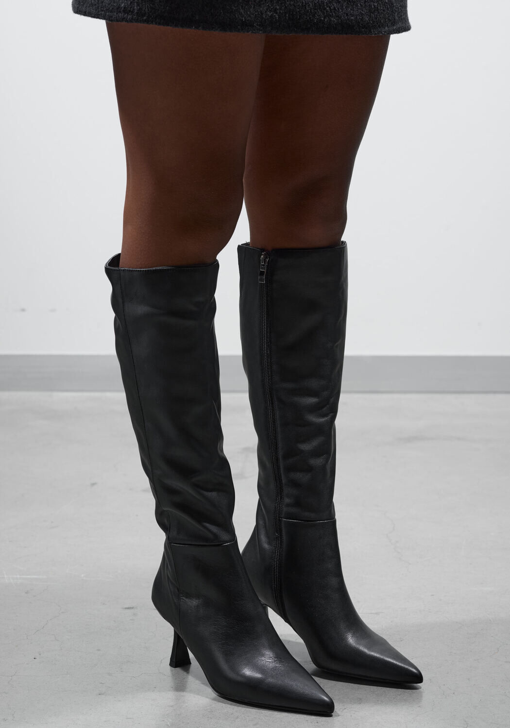 STEFANO LAURAN Bottes hautes BOTA en noir - medium