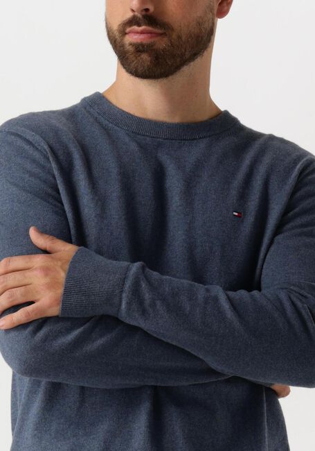 TOMMY HILFIGER Pull PIMA ORG CTN CASHMERE CREW NECK Bleu foncé - large
