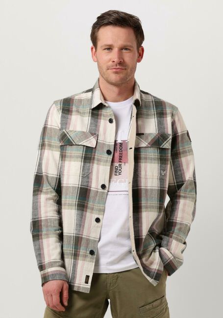 PME LEGEND Surchemise LONG SLEEVE SHIRT FLANEL YD CHECK Gris clair - large