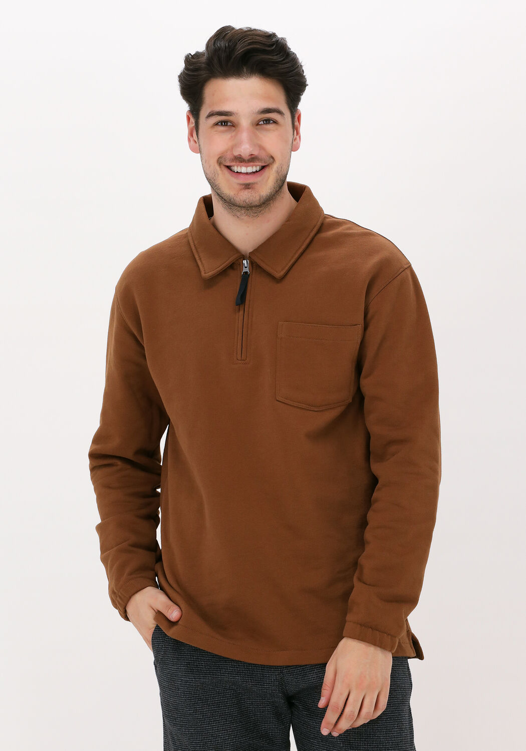Pull half zip homme discount