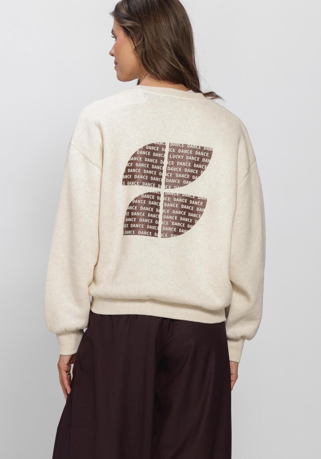 Beige BY-BAR Sweater LILI LUCKY DANCE SWEATER - large