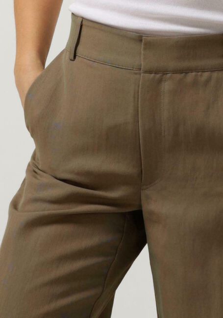 Olijf MY ESSENTIAL WARDROBE Wijde broek EMMYMW WIDE PANT - large