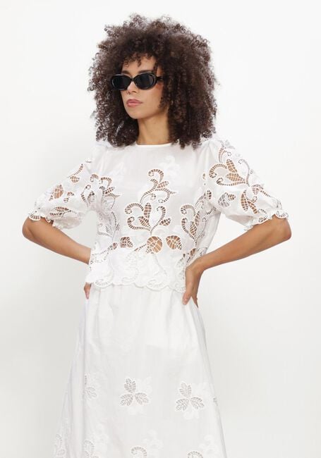 NEO NOIR FIA EMBROIDERY BLOUSE Blouses en blanc - large