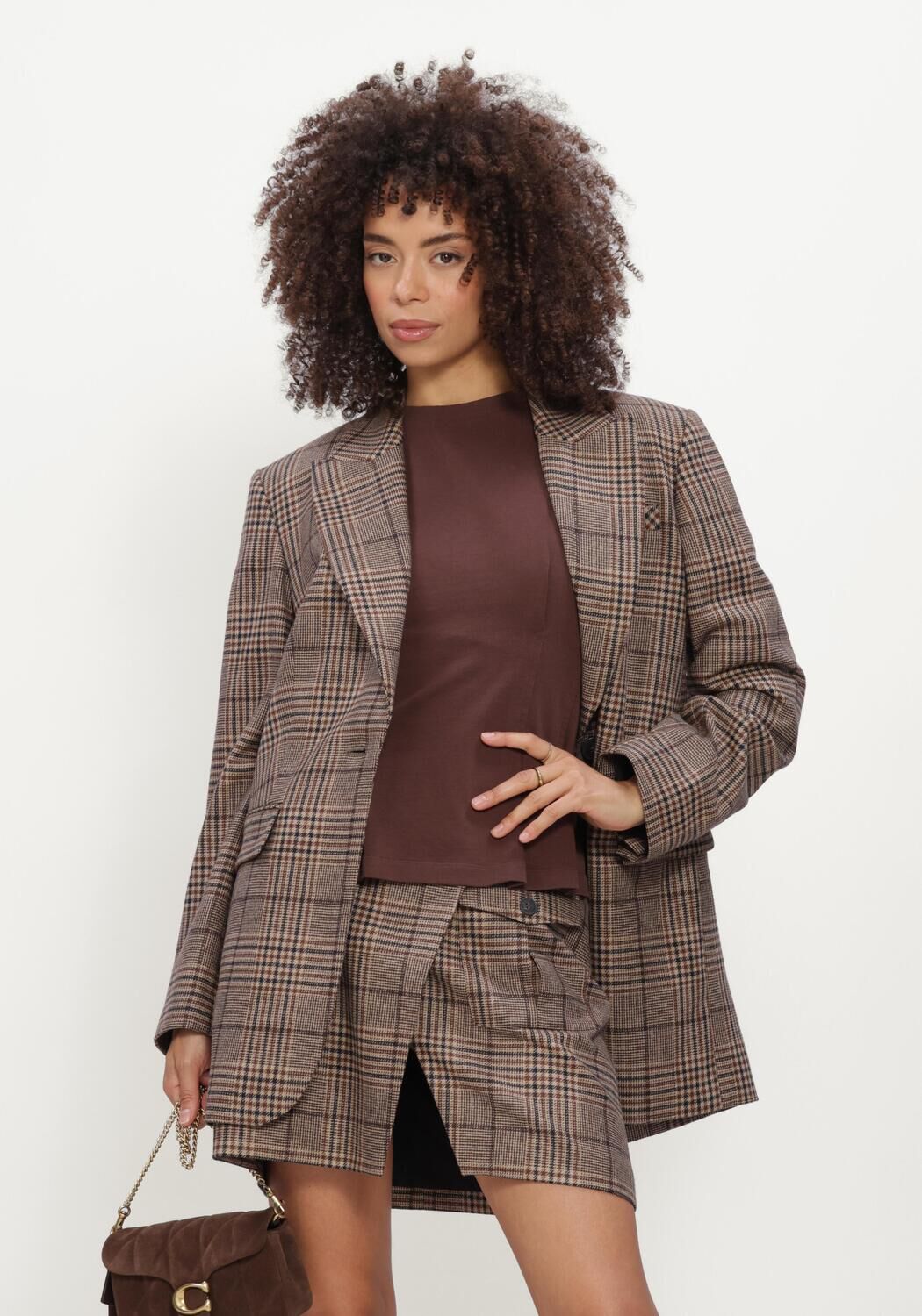 JANICE Blazer HANK en marron - large