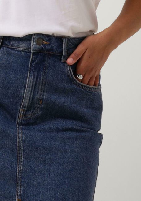 OBJECT Jupe midi OBJELLEN MIDI DENIM SKIRT Bleu foncé - large