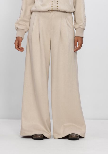 Gebroken wit NUKUS Wijde broek BODINE PANTS SUEDE - large