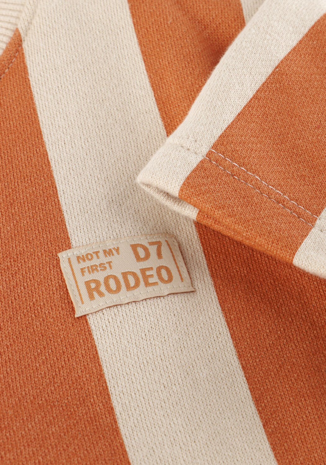 DAILY7 T-shirt T-SHIRT BIG STRIPE en orange - large