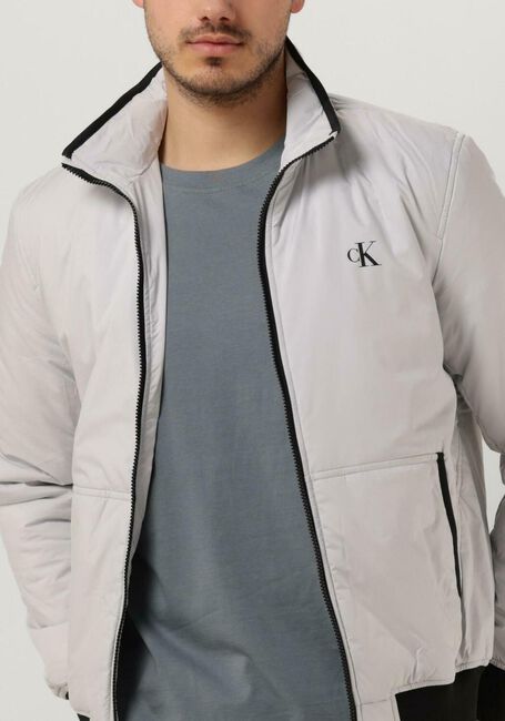 CALVIN KLEIN Jack PADDED HARRINGON JACKET Gris clair - large