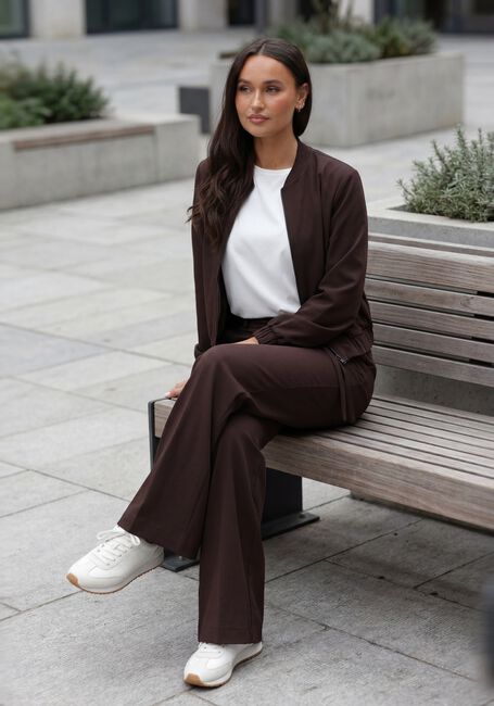 STUDIO ANNELOES Pantalon large ABIGAIL TROUSERS en marron - large