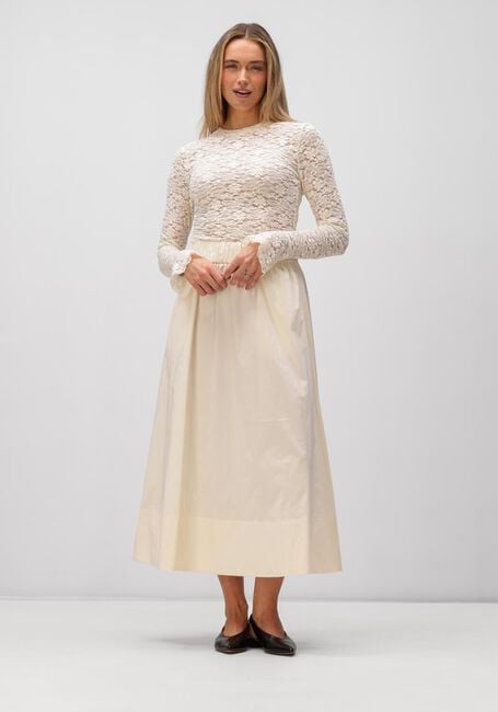 NOTRE-V NV-HILLECHIEN LACE TOP Hauts & T-shirts Cr&egrave;me - large