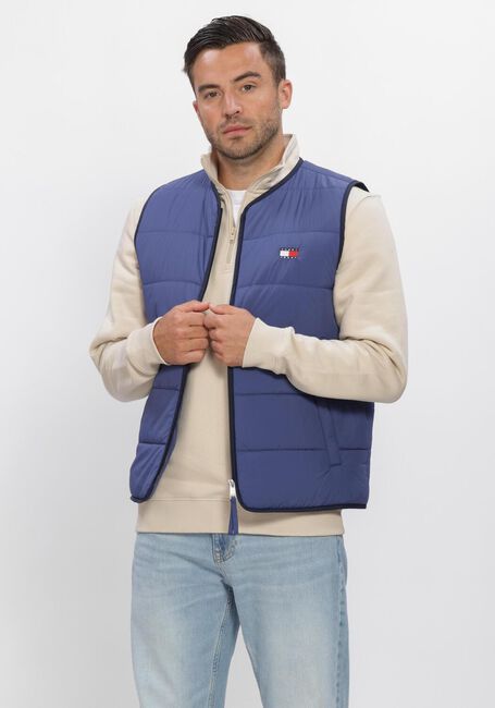 Blauwe TOMMY JEANS Bodywarmer TJM FLAG QUILTED VEST - large