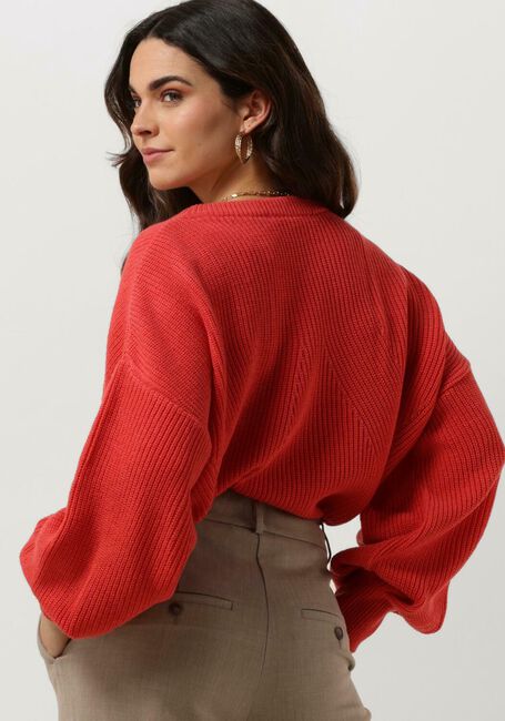 SUMMUM Pull BALLOON SLEEVE SWEATER ACRYLIC KNIT Corail - large