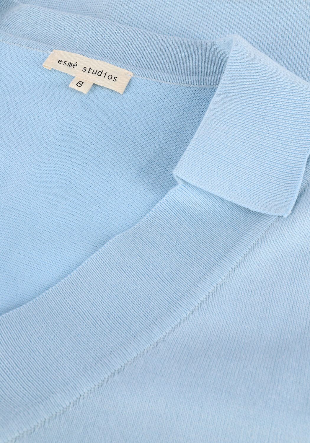 ESM&Eacute; STUDIOS Haut MAE 2/4 LOOSE POLO BLOUSE KNIT Bleu clair - large