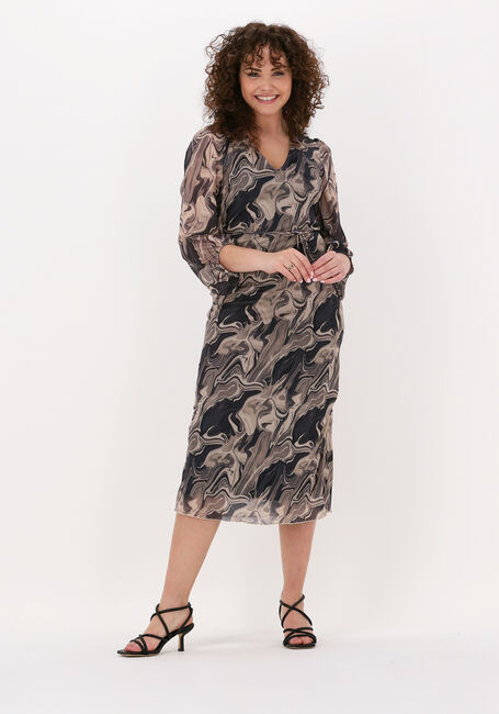 FREEBIRD Robe midi MALIA en beige - large