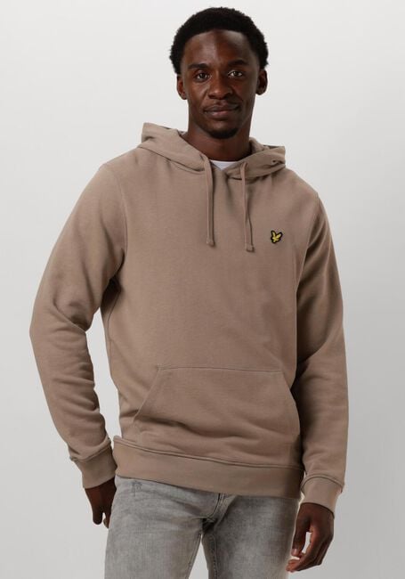 LYLE & SCOTT PULLOVER HOODIE Pulls & Gilets en taupe - large