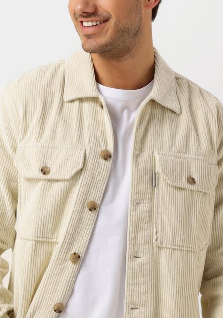 CAST IRON Surchemise LONG SLEEVE SHIRT SOLID RIBCORD en blanc - large