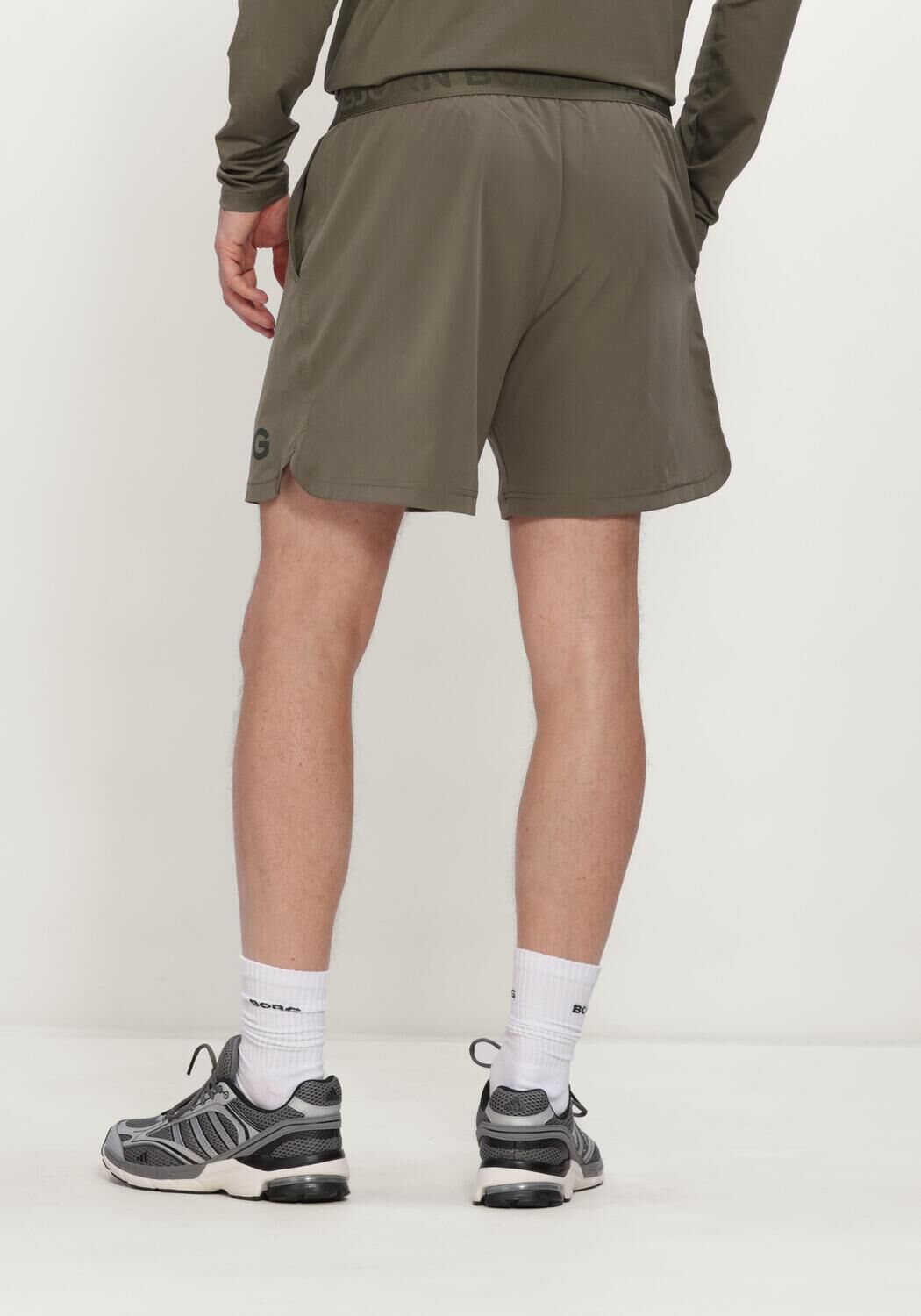 Khaki BJORN BORG Korte broek BORG 6 SHORTS - large