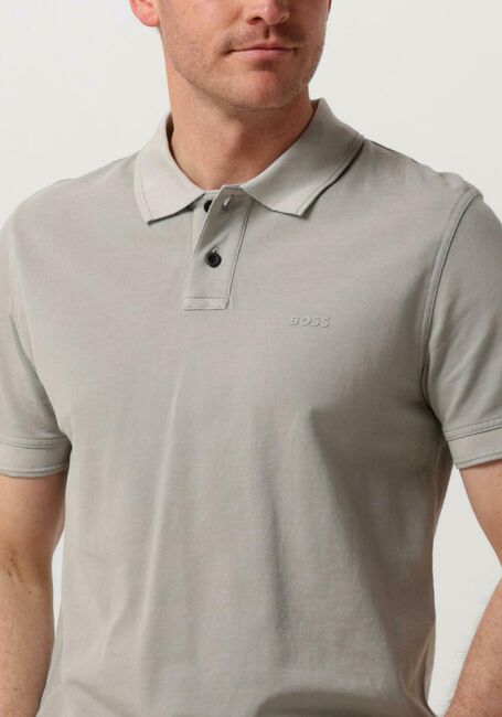 BOSS ORANGE Polo PRIME en gris - large