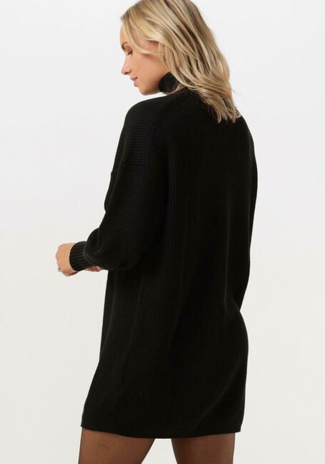 CALVIN KLEIN Mini robe WOVEN LABEL LOOSE SWEATER DRESS en noir - large