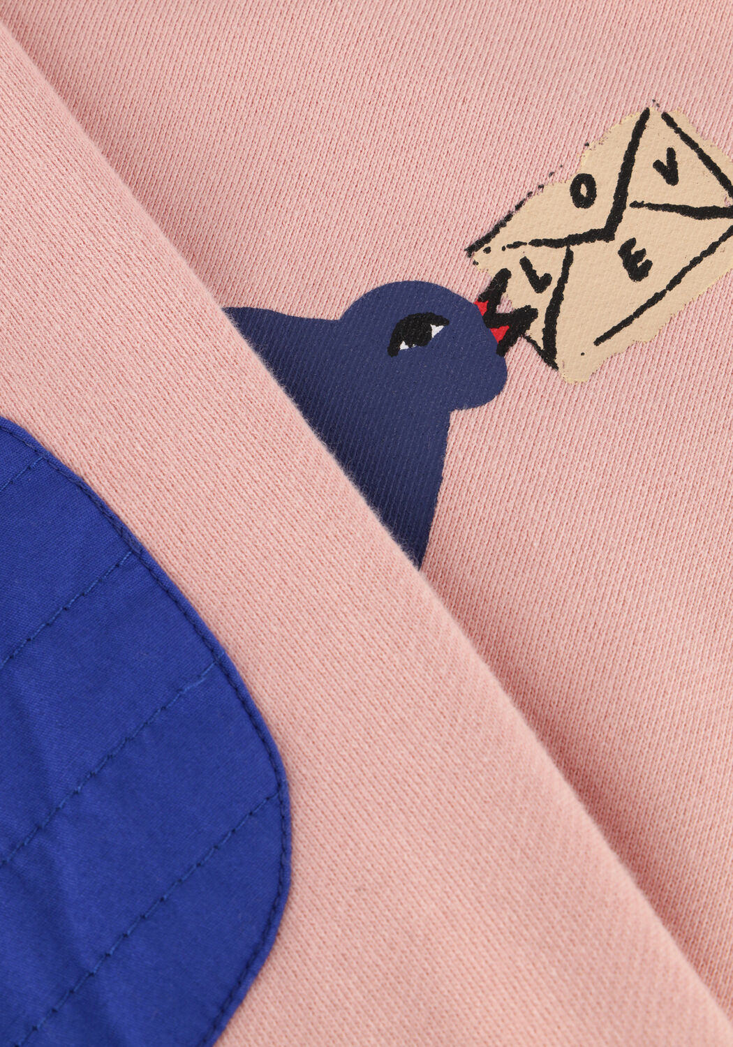 Roze Jelly Mallow Sweater BIRD SWEATSHIRT PINK - large