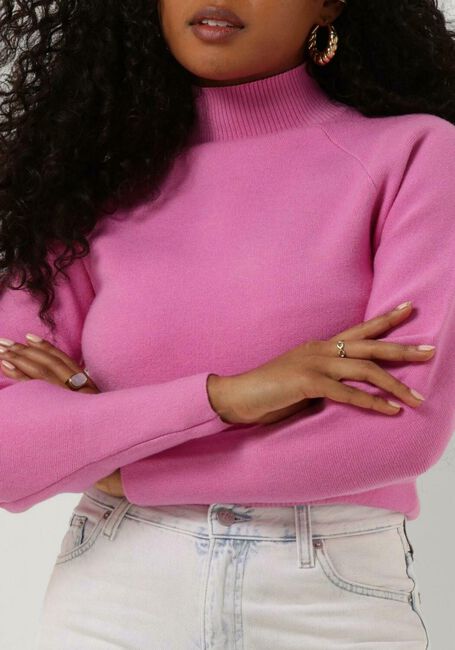 SELECTED WOMEN Col roulé SLFMERLE FYRIA LS KNIT HIGHNECK BY CAMP en rose - large