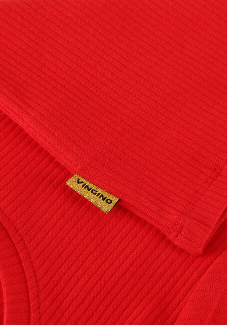 VINGINO T-shirt ICON-CROP RIB TEE en rouge - large
