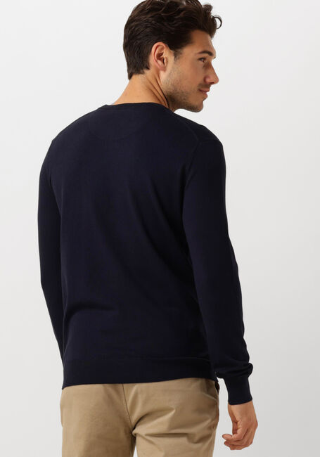 Donkerblauwe SCOTCH & SODA Trui VISCOSE PULLOVER CREWNECK - large