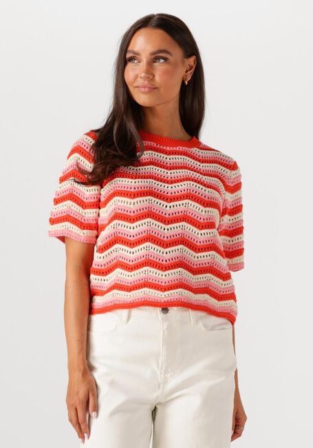 Rode Y.A.S. Trui YASTRIO KNIT PULLOVER - large