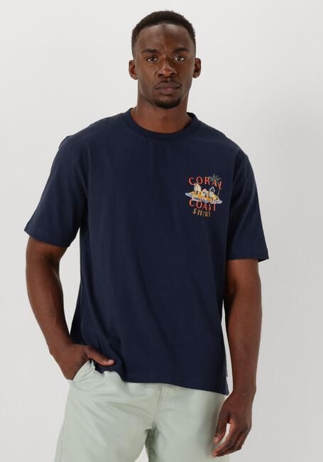 SHIWI T-shirt MEN FINN RELAXED T-SHIRT CORAL COAST Bleu foncé - large