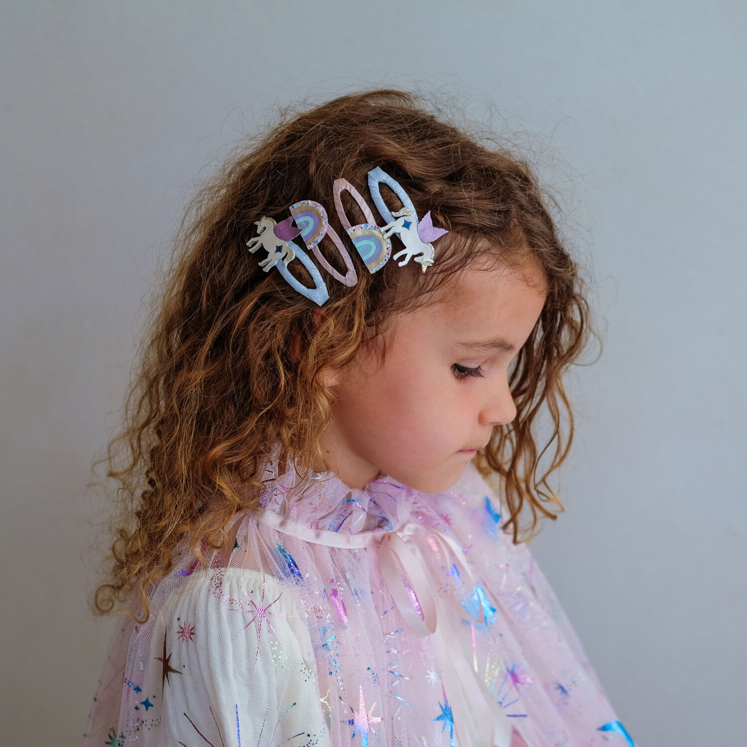 Roze Mimi & Lula Haaraccessoires UNICORN R'BOW CLIPS - large