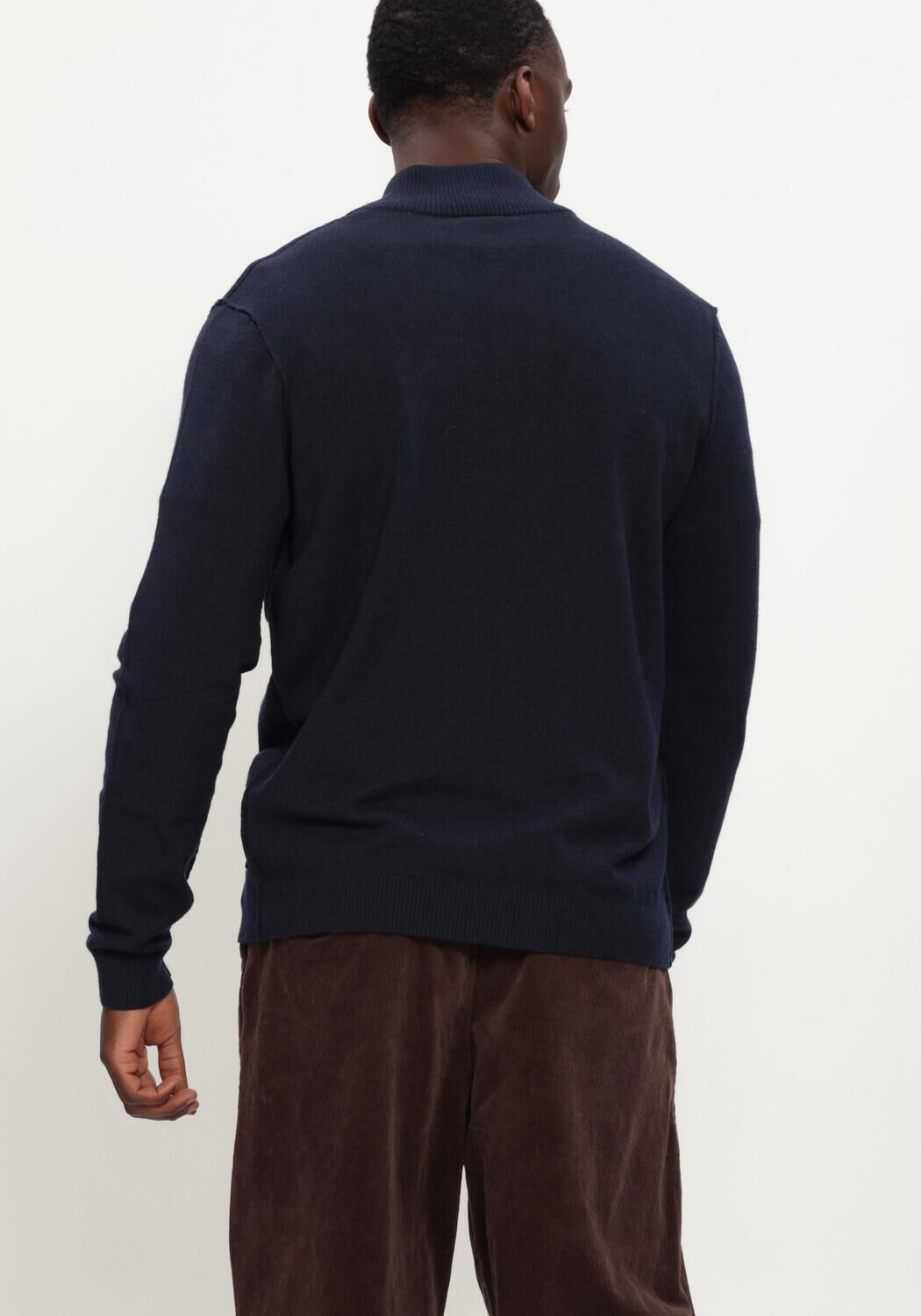 Donkerblauwe BLUE INDUSTRY Trui KNITWEAR - large