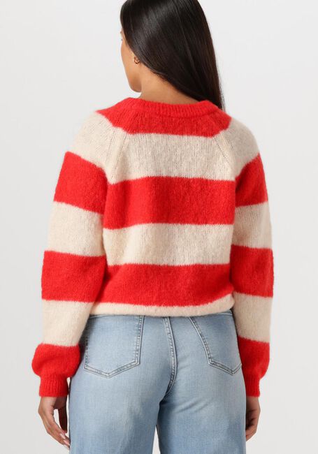 Rode BY-BAR Trui SIAN STRIPE PULLOVER - large