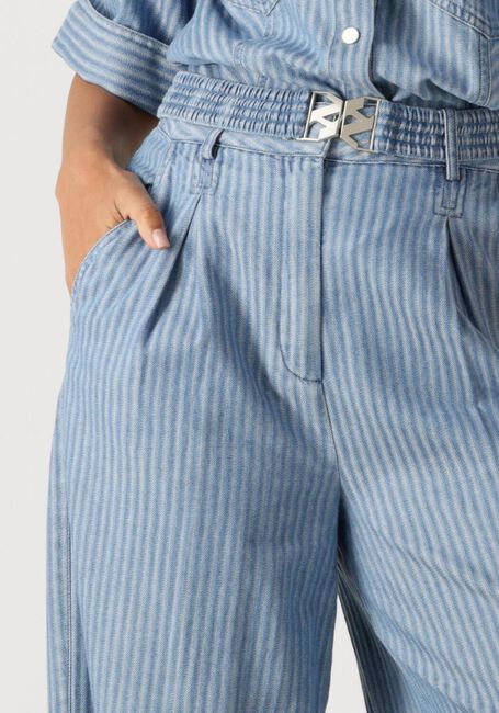 AAIKO Pantalon large LOTTY STRIPE CO 568 Bleu clair - large