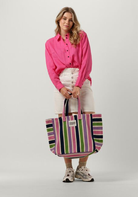 Roze SCOTCH & SODA  OVERSIZED LINEN SHIRT - large