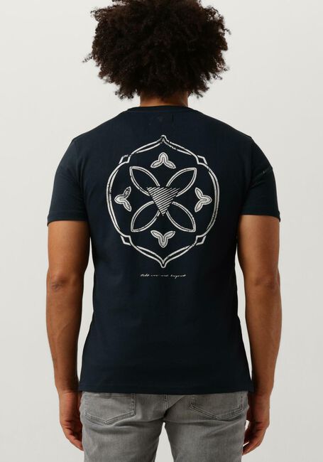 PURE PATH T-shirt TSHIRT WITH FRONT AND BACK PRINT Bleu foncé - large