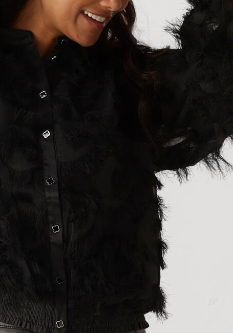 SUMMUM BLOUSE FRINGE FLUFFY Blouses en noir - large