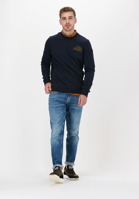 Blauwe PME LEGEND Sweater LONG SLEEVE R-NECK FINE TERRY - large