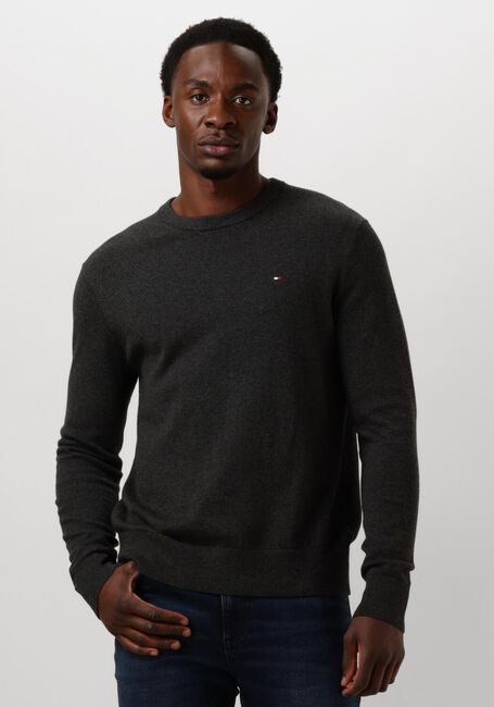 Donkergrijze TOMMY HILFIGER Trui PIMA ORG CTN CASHMERE CREW NECK - large
