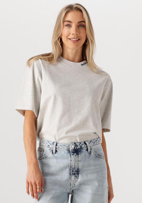Lichtgrijze CALVIN KLEIN T-shirt A-COOLING JERSEY RELAXED TEE - large