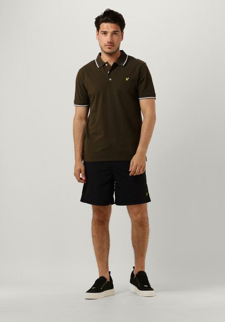 Groene LYLE & SCOTT Polo TIPPED POLO SHIRT - large