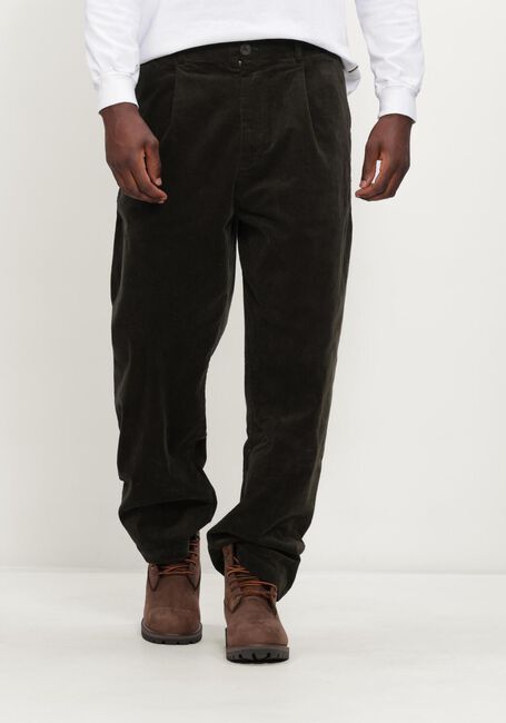 ANERKJENDT Pantalon large AKJACOB CORD PANT Vert fonc&eacute; - large
