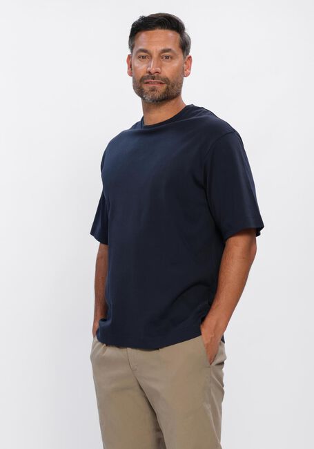 Donkerblauwe PROFUOMO T-shirt T-SHIRT CREW NECK HEAVY COTTON - large