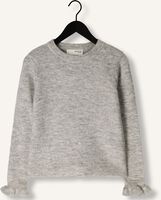 Lichtgrijze SELECTED WOMEN Trui SLFLULU LS KNIT FRILL CUFF O-NECK Lichtgrijze SELECTED WOMEN Trui SLFLULU LS KNIT FRILL CUFF O-NECK - medium