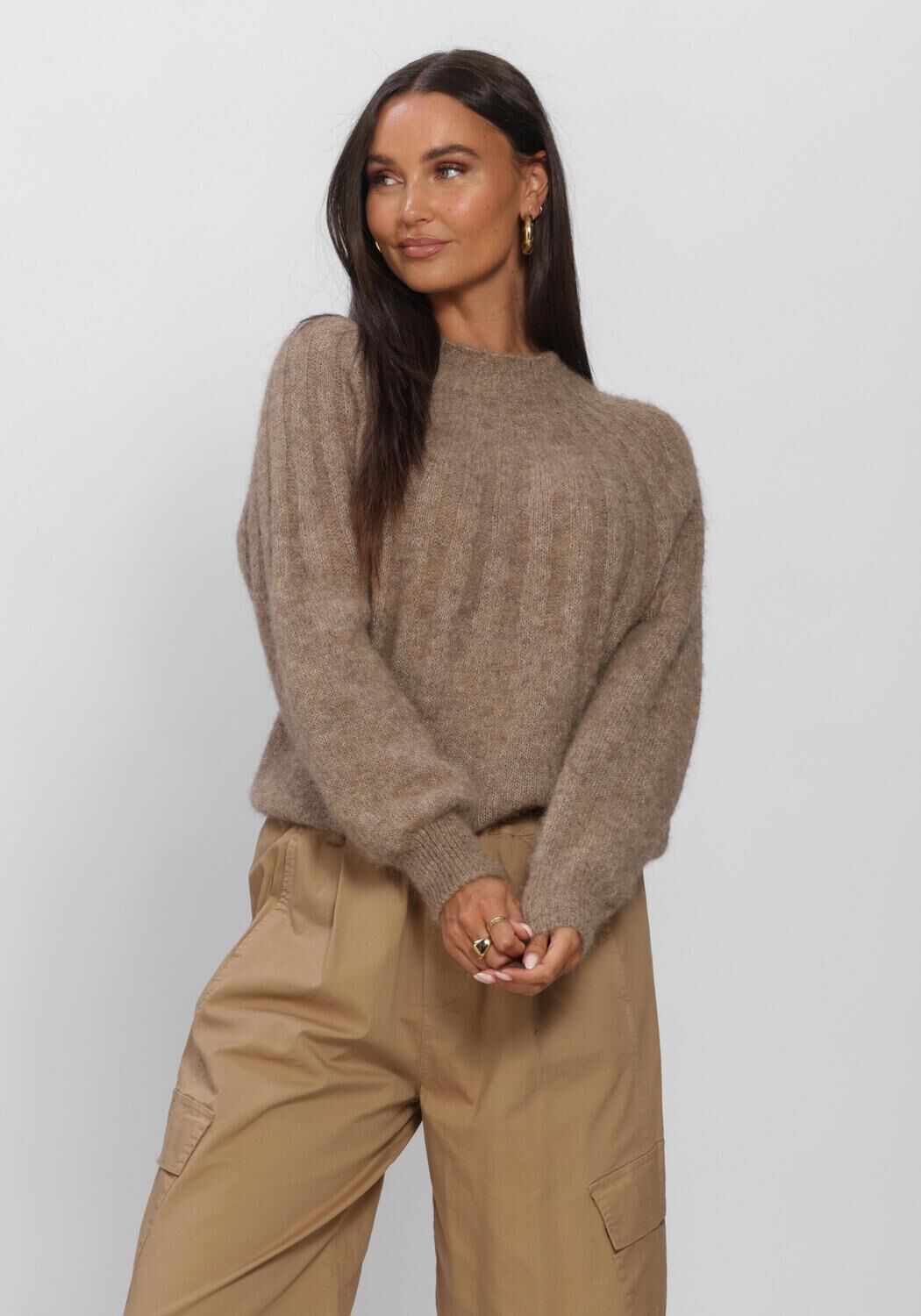 BY-BAR Pull ZOE PULLOVER en camel - large